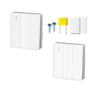 Para zigbee para interruptor inteligente para integración en casa (3 | Diseño de pasta y pela, para montar, sin agujeros, para una altura ideal para niños