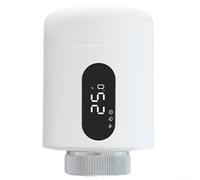 Para zigbee para válvula de control de temperatura inteligente para Tuya/Smart Life App, válvula termostática de radiador de modo dual con sensores internos y de piso, mantenimiento automático