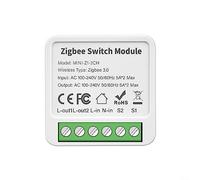 para ZigBee Smart Light Switch Module, 10A 2/3/4 Gang 2-way Control Módulo domótico, Control remoto inalámbrico, para Tuya para Zigbee Hub requerido