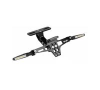 para Zontes para G1-125 G2 para ZT125 U 125 U1 U2 Z2 U125 150 U 155 U U155 Soporte Matrícula Motocicleta Luz Señal Giro Soporte matrícula Motocicleta(Black (1set))