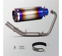 Para Zontes Para ZT125 ZT155 Z1 Z2 2021-2024 Silenciador Escape | Silenciador Proyecto Motobike Completo Escape Para Kit Colector Bicicleta Calle(Blue A)