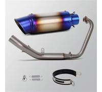 Para Zontes Para ZT125 ZT155 Z1 Z2 2021-2024 Silenciador Escape | Silenciador Proyecto Motobike Completo Escape Para Kit Colector Bicicleta Calle(Blue B)