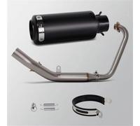 Para Zontes Para ZT125 ZT155 Z1 Z2 2021-2024 Silenciador Escape | Silenciador Proyecto Motobike Completo Escape Para Kit Colector Bicicleta Calle(Black A)