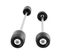 Para ZX-10R ZX10R Para Ninja1000R 2011-2022 2023 2024 2025 Eje Delantero Trasero Horquilla Protectores De Rueda Control deslizante del marco de la motocicleta(Plata)