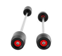 Para ZX-10R ZX10R Para Ninja1000R 2011-2022 2023 2024 2025 Eje Delantero Trasero Horquilla Protectores De Rueda Control deslizante del marco de la motocicleta(ROJO)