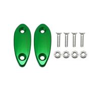 Para ZX6R ZX-6R 2009-2015 Espejo Retrovisor De Motocicleta Bloqueo De Placa De Base Cubierta Bases De Espejo Decorativo(Verde)