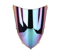 Parabrezza para Moto para ZX-10R para ZX10R para ZX 10R 2004 2005 04 05 Parabrisas De Motocicleta Doble Burbuja Plástico ABS Parabrisas(Deep-Iridium)