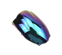 Parabrisa Deflector Para Pantalla Para ZX-6R 00 01 02 Parabrisas Motocicleta Doble Burbuja Deflectores Viento Para ZX6R 636 Para ZX Para 6R 2000-2002 Pantalla Parabrisas(Iridium)