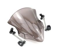 Parabrisa Deflector Para Para MT125 Para FZ1 FZ6 Para FZ8 FZ8N Para XJ6 Para MT-01 MT03 Para MT07 Para Z800 Parabrisas Motocicleta Con Soporte Ajustable Pantalla Parabrisas(Smoke2)