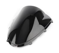 Parabrisa Deflector Para para Ninja para ZX6R 2005 2006 2007 2008 y para ZX636 2005-2006 parabrisas motocicleta doble burbuja Pantalla Parabrisas(Zwart)