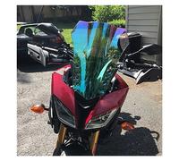 Parabrisa Deflector Parabrisas Para MT09 Para Para FJ 09 Para FJ09 Para MT-09 15-17 Para FJ-09 Para Tracer 900 Deflector Viento Delantero Doble Burbuja Pantalla Parabrisas(Clear iruidium)