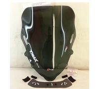 Parabrisas ahumado bajo compatible con Yamaha T-Max 500 2008/2009/2010/2011 Cód.28020 Marca Faco Alto 580 mm Ancho 525 mm 1 placa 1 Kit de mantenimiento
