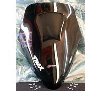 Parabrisas ahumado oscuro compatible con Yamaha T-Max 500 hasta 2007, cód. 28010. Medidas: 575 x 495 x 3 mm de grosor.