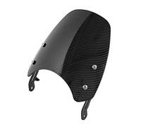 Parabrisas Ajuste para Triumph Bonneville T120 T 120 T100 2016-2022 carenado de faro parabrisas motocicleta protector de pantalla de viento Deflector de viento para parabrisas(Carbon Fiber Look)