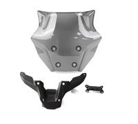 Parabrisas Carenabris Deflectores para MT09 Soportes Parabrisas Protectores Parabrisas Motocicletas para MT-09 para MT-09 2024 Parabrisas Delantero(Light Gray Bracket)