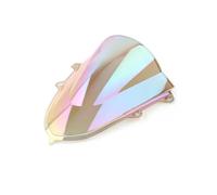 Parabrisas Carenabris para YZF-R15 V3 2017 2018 2019 2020 Placa Guía Carenado Parabrisas Burbuja Doble Capa Deflector Cupula(White Color)