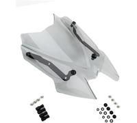Parabrisas Carenado Spoiler De Parabrisas para Motocicleta para Kawasaki para Z900 2020-2024 Visera Deportiva Titanio Negro Deflectores Viento Carenado Parabrisas(Light Titanium)