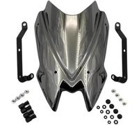 Parabrisas Carenado Spoiler De Parabrisas para Motocicleta para Kawasaki para Z900 2020-2024 Visera Deportiva Titanio Negro Deflectores Viento Carenado Parabrisas(Plata)