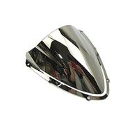Parabrisas compatible con K8 GSX-R GSX R GSXR 600 750 GSX-R600 GSX-R750 2008 2009 2010 Doble burbuja 08 09 10 piezas para automóvil (color: cromo)