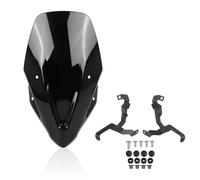 Parabrisas Cúpula Windshield para CB750 para Hornet CB 750 2023 2024 Touring Parabrisas Deflectores Viser Visor Transparente(Black)