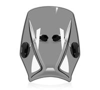 Parabrisas Cúpula Windshield para Monster 797 17-20 para 821 1200 1200R 1200S 2014-2020 Parabrisas De Motocicleta Universal Soporte Vientos(Gray)