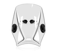 Parabrisas Cúpula Windshield para Monster 797 17-20 para 821 1200 1200R 1200S 2014-2020 Parabrisas De Motocicleta Universal Soporte Vientos(White)
