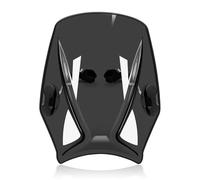 Parabrisas Cúpula Windshield para Monster 797 17-20 para 821 1200 1200R 1200S 2014-2020 Parabrisas De Motocicleta Universal Soporte Vientos(Black)