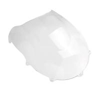 Parabrisas Cúpula Windshield para Suzuki GSXR600 750 para SRAD 1996-1999 Parabrisas De Doble Burbuja(White)