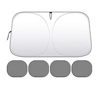 Parabrisas de coche, sombra solar para parabrisas de coche, plegable, con para coche, ligera, portátil, protección UV, accesorios automotrices para camiones, vehículos eléctricos híbridos