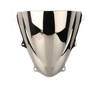 Parabrisas De Doble Burbuja para Motocicleta para Suzuki GSXR 600 750 GSXR600 GSXR750 2011-2018 K11, Protector De Pantalla Frontal. Deflector De Parabrisas(Plata)