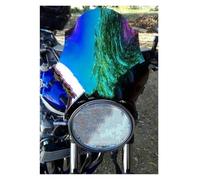 Parabrisas de Moto para 1999 2005 2009-2015 para Suzuki SV650 SV1000 SV 650 1000 Soporte De Montaje Lateral del Faro Pantalla Parabrisas Carenabris(Black Iridium)