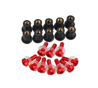 Parabrisas de Moto para CRF1100L para CRF1000L para África para Twin 1100 1000 para Adventure Sport Parabrisas Tuercas Pernos Tornillos Motocicleta Carenabris(Red)