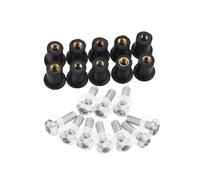 Parabrisas de Moto para CRF1100L para CRF1000L para África para Twin 1100 1000 para Adventure Sport Parabrisas Tuercas Pernos Tornillos Motocicleta Carenabris(Plata)