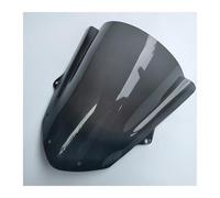 Parabrisas de Moto Parabrisas De Doble Burbuja para Kawasaki para Ninja ZX 6R 636 ZX-6R 2009-2018 2022 2023 Parabrisas para Motocicleta ZX6R Carenabris(Grey)