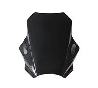 Parabrisas de motocicleta apto para Honda CB300F CB400F CB500F parabrisas de motocicleta deflector de viento abrazadera de alerón variable para parabrisas (color: negro)