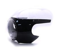Parabrisas De Motocicleta Cafe Racer Faro Carenado Máscara para Harley Sportster 883 1200 XL883 XL1200 Dyna 5 3/4 "Brillante