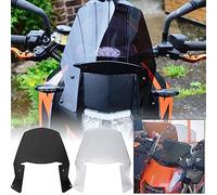 Parabrisas de Motocicleta carenado Frontal Parabrisas Pare-brise Fly Protector de Pantalla Compatible con K.T.M. Duke 690 (2008-2019) Duke 690 R (2010-2018) Deflector de Viento de Pantalla (Negro)