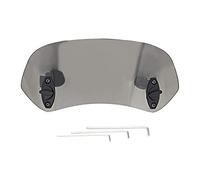 Akozon Parabrisas de Motocicleta Clip Ajustable en el Parabrisas Deflector de Viento Parabrisas de Moto Accesorios Leonado