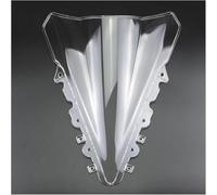 Parabrisas De Motocicleta con Alerón Doble Burbuja para YZF R15 V2 2014 2015 2016 Motocicleta Parabrisas(Claro)