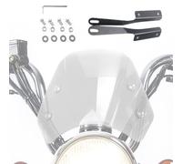 Parabrisas De Motocicleta - De ABS Soporte De Hierro | Cúpula De Scooter | Extensión De Consola Aerodinámica Estilizada para Motos De, Trayectos por Autopista, Conducción Bajo La Lluvia