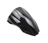 Parabrisas De Motocicleta De Doble Burbuja para ZX10R ZX 10R ZX-10R 2016 2017 2018 2019(Black)