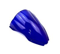 Parabrisas De Motocicleta De Doble Burbuja para ZX10R ZX 10R ZX-10R 2016 2017 2018 2019(Blue)