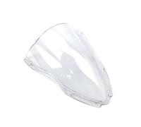 Parabrisas De Motocicleta De Doble Burbuja para ZX10R ZX 10R ZX-10R 2016 2017 2018 2019(Clear)