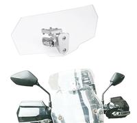 Parabrisas de Motocicleta, Deflector Cupula Moto Deflector de Viento Ajustable Clips para Motos de Alerón de Viento Universal Transparente para la Mayoría de Las Bicicletas