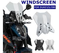 Parabrisas de Motocicleta para 125 390 DUKE 2024 2025 2026, Visera Deflectora de Viento, Cubierta de Carenado Duke125 Duke390 Dark Smoke