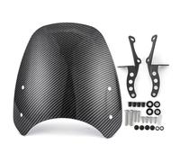 Parabrisas De Motocicleta para Kawasaki para Eliminator 500 2024 2025, Deflector De Viento, Pantalla Protectora. Carenabris Deflector De Parabrisas(Aspecto Carbono)