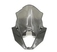Parabrisas De Motocicleta para Kawasaki para NINJA650 para ER-6F 2020-2022 Kit De Aluminio, Deflectores De Viento, Carenado Y Alerón Extensión Deflectores(Fumar)