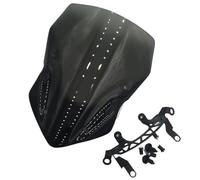 Parabrisas De Motocicleta para Kawasaki para Z900 2017-2019 Parabrisas Motocicleta Deflector Viento Protector Parabrisas Moto Cúpula(Smoke Black)