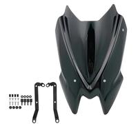 Parabrisas De Motocicleta para Kawasaki para Z900 para Z 900 2020-2024 Motocicleta Deportes Parabrisas Visera Visera Deflectores De Viento Parabrisas Moto Cúpula(A.Smoke)