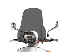 Parabrisas de Motocicleta para Lambretta G350 2023 Parabrisas Delantero Ensanchado Y Elevado Deflector De Viento para Lambretta G350 para Motocicleta Carenabris(Light Black-A)